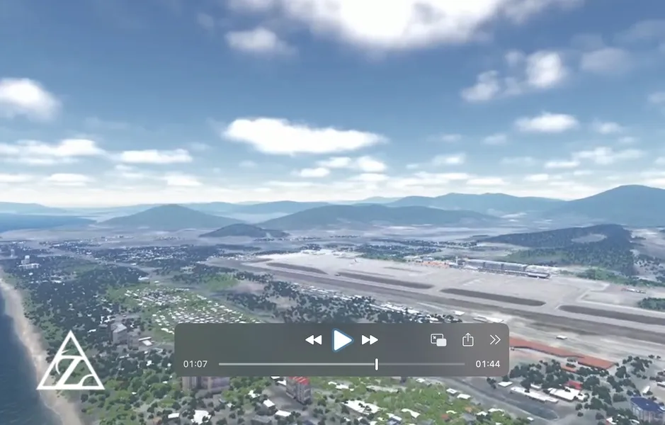 Generating 3D maps around the airport areas